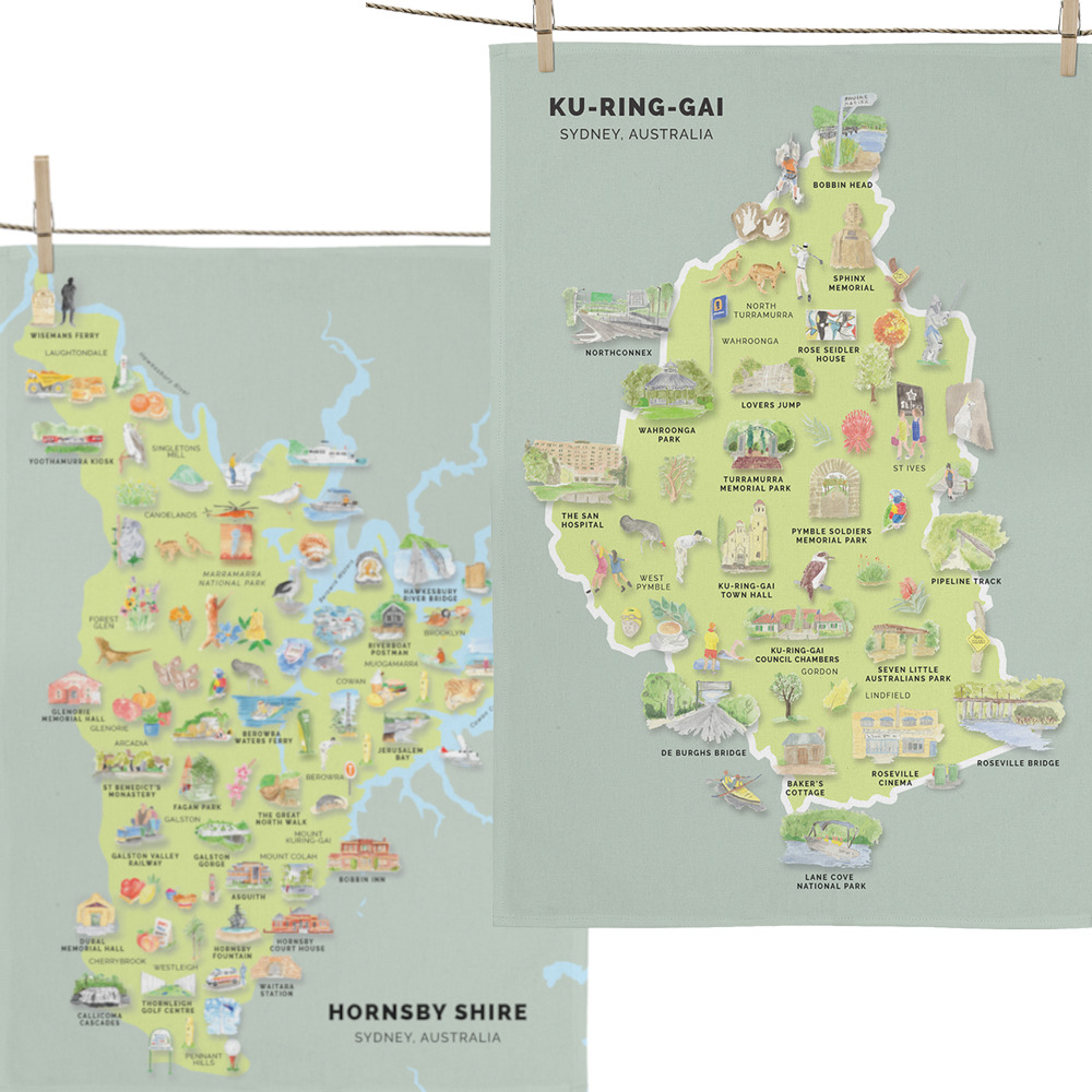 Ku-ring-gai & Hornsby Shire Teat Towels